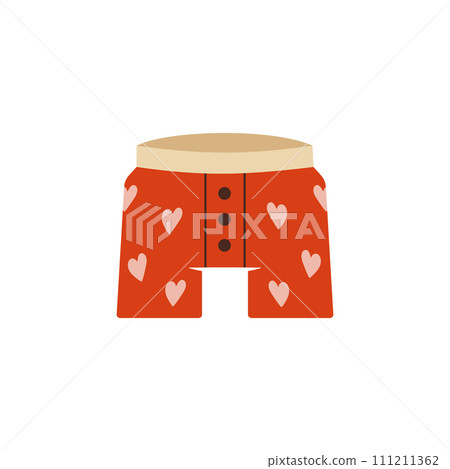 Valentines day element design. Valentine flat symbol . Holiday of love in cute style. Stock illustration 111211362
