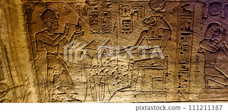 ancient Egyptian hieroglyphs of great quality and variety 111211387