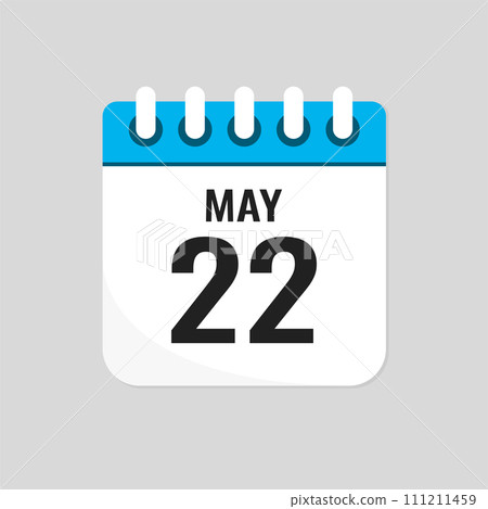 Icon page calendar day - 22 May Icon page calendar day - 22 May 111211459