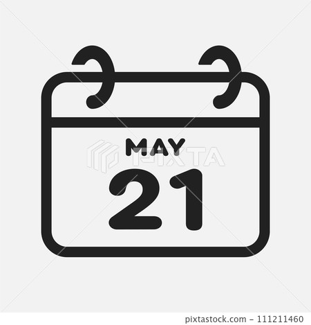 Icon page calendar day - 21 May 111211460