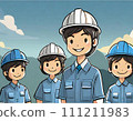 Image of workers at a construction site 111211983