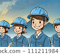 Image of workers at a construction site 111211984