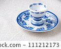 blue pattern plate for boiled egg on breckfast 111212173