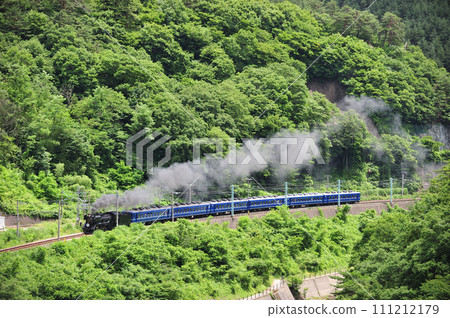 Joetsu Line Kamimoku-Minakami JR East D51-498+12 series (Takasaki) SL Minakami 111212179
