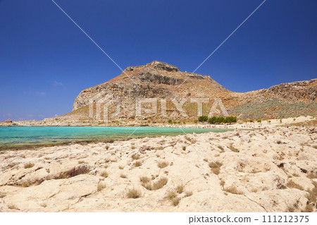 The island Gramvousa and the bay Balos The island Gramvousa and the bay Balos 111212375