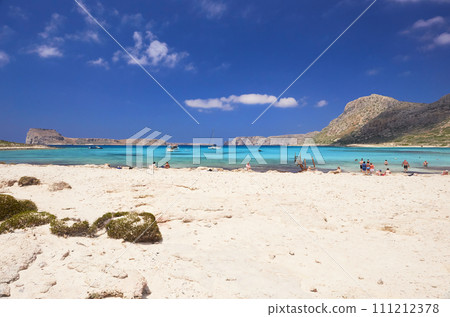 The island Gramvousa and the bay Balos The island Gramvousa and the bay Balos 111212378