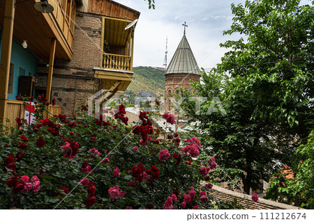 Tbilisi city centre in summer time 111212674