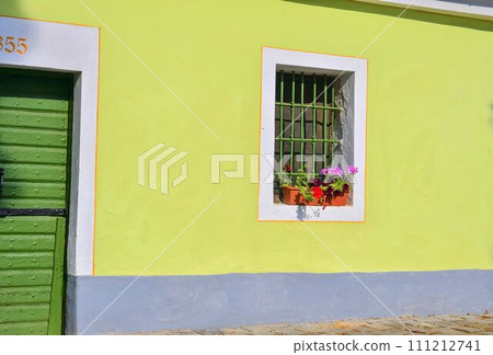 Old rustic wine cerral. Wine background in Europe. Czech Republic, South Moravia Old rustic wine cerral. Wine background in Europe. Czech Republic, South Moravia 111212741