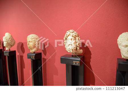 Heads of antique statues. Heads of antique statues. 111213047