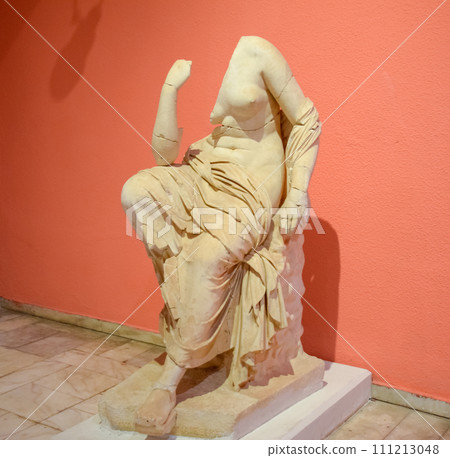 Marble statues of gods and emperors of antiquity in the Museum of Antiquities of Antalya, Turkey. Marble statues of gods and emperors of antiquity in the Museum of Antiquities of Antalya, Turkey. 111213048