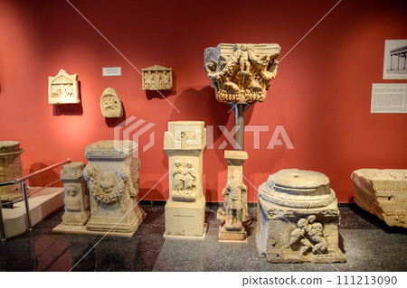 Stands for columns and altars in antique bas-reliefs in the museum of antiqualia antiquities. Stands for columns and altars in antique bas-reliefs in the museum of antiqualia antiquities. 111213090