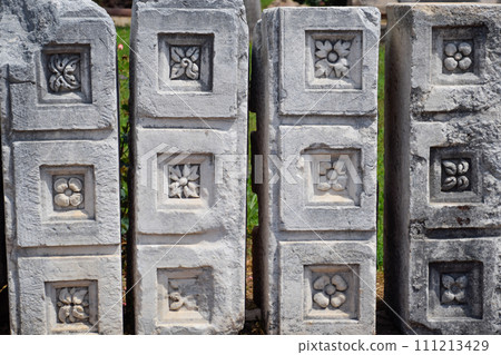 Vintage stones with patterns. 111213429