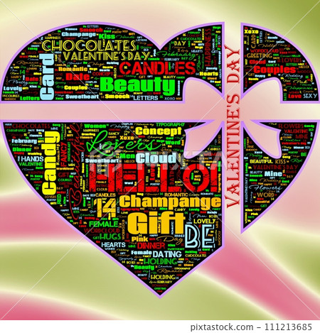 Word Cloud of the Happy Valentibne's Day as background Word Cloud of the Happy Valentibne's Day as background 111213685