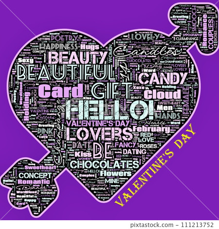 Word Cloud of the Happy Valentine's Day as background Word Cloud of the Happy Valentine's Day as background 111213752
