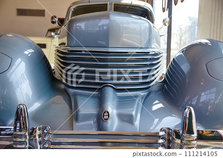Vintage Car Chrome Grille Detail at ACD Museum Vintage Car Chrome Grille Detail at ACD Museum 111214105