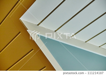 Modern Architectural Detail with Clean Lines and Color Contrast Modern Architectural Detail with Clean Lines and Color Contrast 111214187