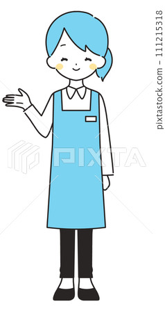 Light blue｜Female clerk guiding you｜Right hand 111215318