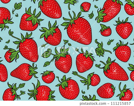 無縫模式與草莓和草莓 111215857