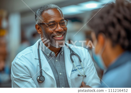 Portrait of doctors to serve their patients 111216452