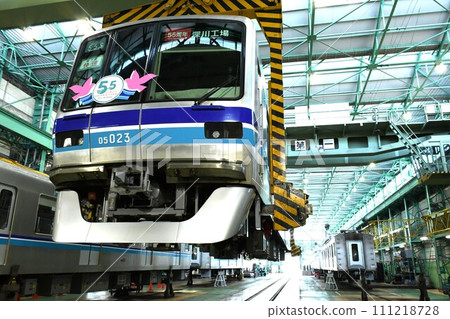 東京地鐵東西線05系進入車輛段 東京地鐵東西線05系進入車輛段 111218728
