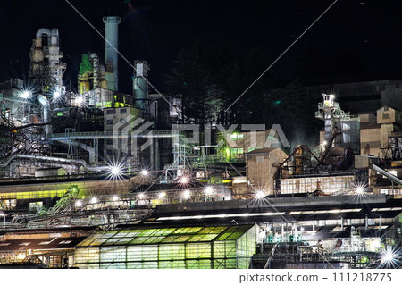 從群馬縣安中站欣賞壯觀的工廠夜景 111218775
