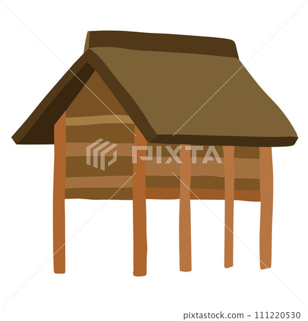 Raised warehouse simple illustration 111220530