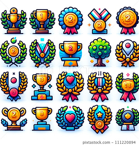 Alphabet icon with the image of a star 111220894