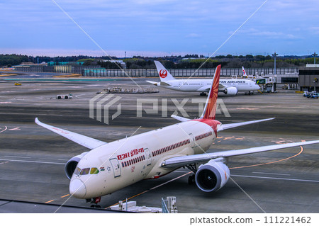 Japan's Chiba cityscape - View of Air India's B787-8 and JALB787 from Narita Airport 2 111221462