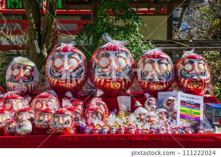 Hino City, Tokyo Takahata Fudoson Kongoji Temple February 3rd Setsubun Festival Daruma Market 111222024