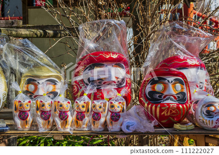 Hino City, Tokyo Takahata Fudoson Kongoji Temple February 3rd Setsubun Festival Daruma Market 111222027
