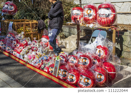 Hino City, Tokyo Takahata Fudoson Kongoji Temple February 3rd Setsubun Festival Daruma Market 111222044