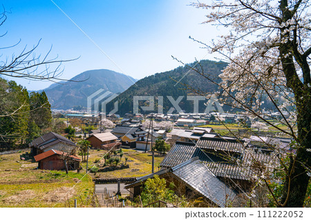 [Important Preservation District for Groups of Traditional Buildings] Oyamachi Osugi Village 4 seen from the approach to Ninomiya Shrine Yabu City, Hyogo Prefecture 111222052