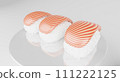 3d rendering illustration of sushi salmon 111222125