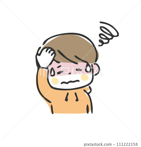 孩子發燒的插圖 孩子發燒的插圖 111222158