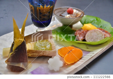Japanese appetizer served at a restaurant Japanese appetizer served at a restaurant 111222566