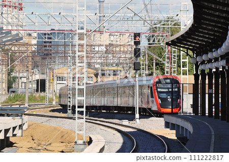 train departs from the Kursk railway station in Moscow train departs from the Kursk railway station in Moscow 111222817