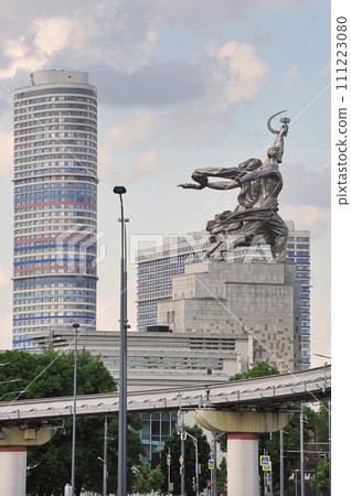 monument to a worker and a collective farmer at VDNH in Moscow monument to a worker and a collective farmer at VDNH in Moscow 111223080