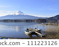 Rowing boat and Mt. Fuji 111223126