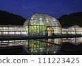 Nagoya City Higashiyama Botanical Garden greenhouse illuminated in summer 111223425