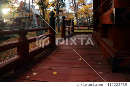 神社三層寶塔傍晚 神社三層寶塔傍晚 111223789
