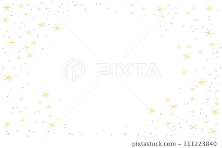 金色和銀色閃光框架背景 111223840