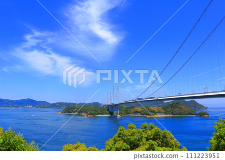 Ehime Prefecture Imabari City Shimanami Kaido Kurushima Kaikyo Bridge Ehime Prefecture Imabari City Shimanami Kaido Kurushima Kaikyo Bridge 111223951