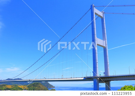 愛媛郡今治市島波海峽來島海峽大橋 愛媛郡今治市島波海峽來島海峽大橋 111223955