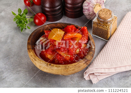 Hungarian lecho with bell pepper 111224521