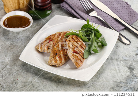 Grilled turkey breast fillet steak 111224531