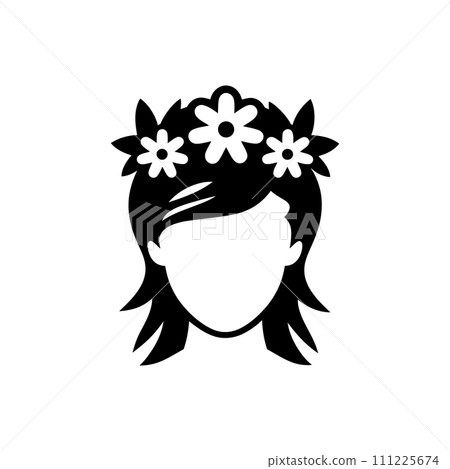 Floral crown icon 111225674