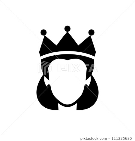 Ice queen crown icon Ice queen crown icon 111225680