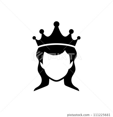 Ice queen crown icon Ice queen crown icon 111225681