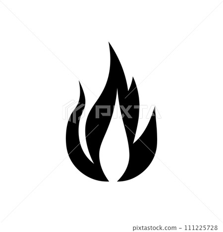 Ferocious flare flame icon Ferocious flare flame icon 111225728