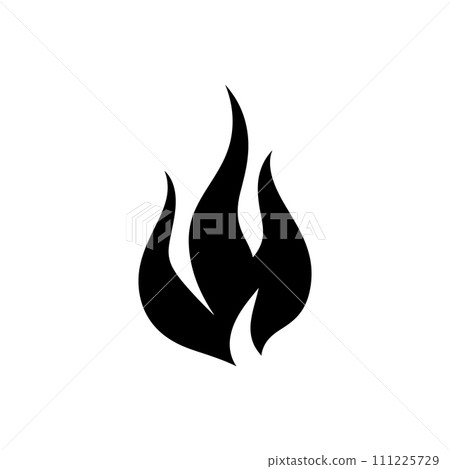 Fiery blaze flame icon Fiery blaze flame icon 111225729